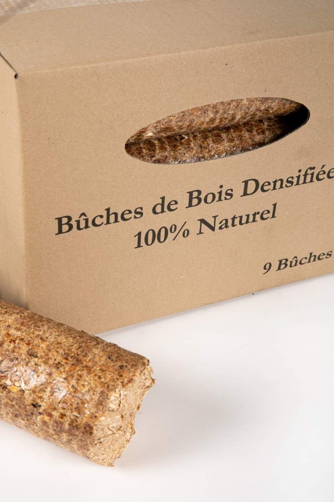 BUCHE DENSIFIEES 100 RESINEUX Biodistribution Energiebois